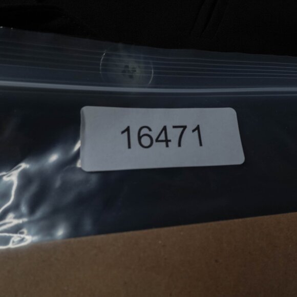 Women Blazer Jacket XS Black Retro Y2K Ruched Sleeve Minimalist Capsule Corpcore - Picture 11 of 11